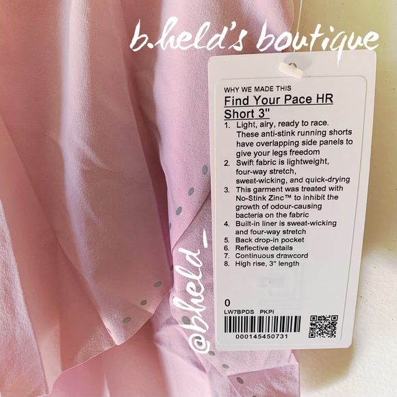 lululemon Find Your Pace High-Rise Lined Short 3" in Pink Peony Size 0 New NWT - Picture 3 of 13